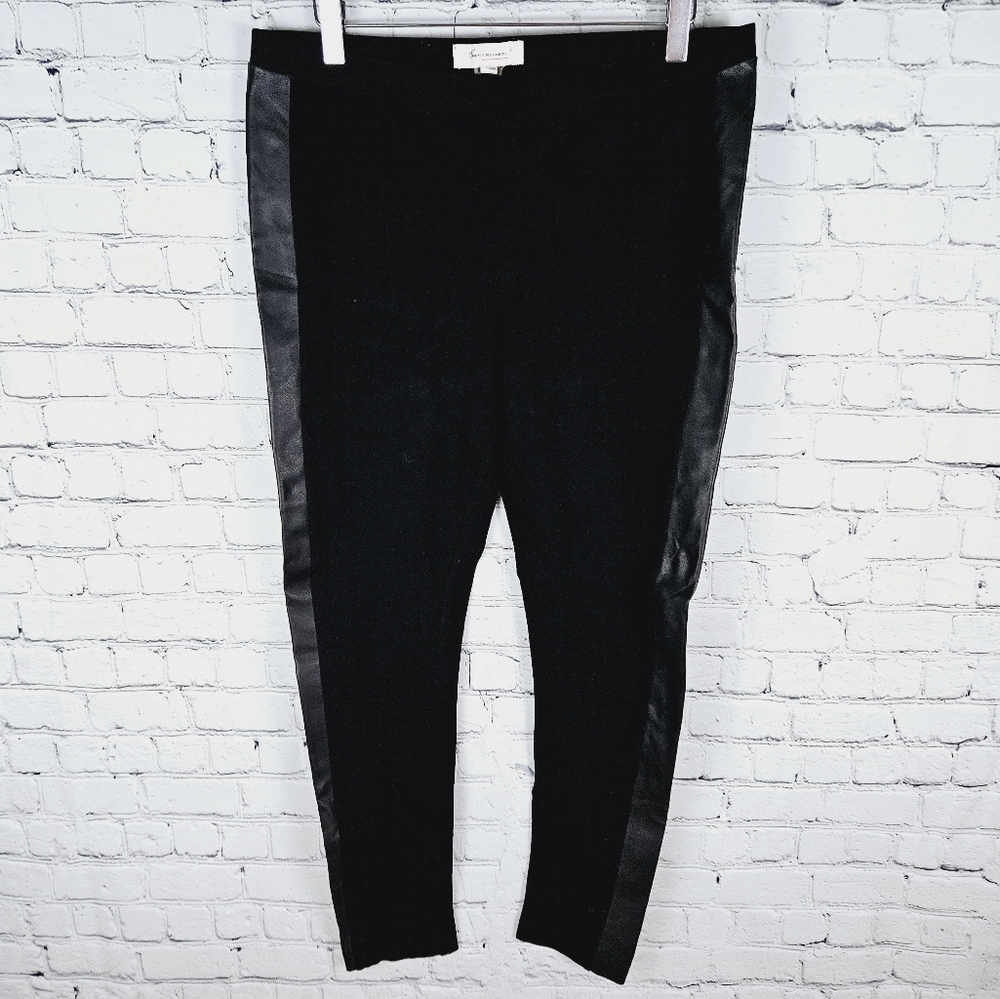 TWO by VINCE CAMUTO | faux/ vegan leather panel stretch legging pants